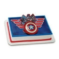 thumbnail image 3 of 3D Cake Topper - Captain America 'The Winter Soldier' with Shield & Color Graphics - Ideal for Avengers Themed Birthday Cakes, Party Decorations, and Superhero Enthusiasts - Pack of 48, 3 of 4