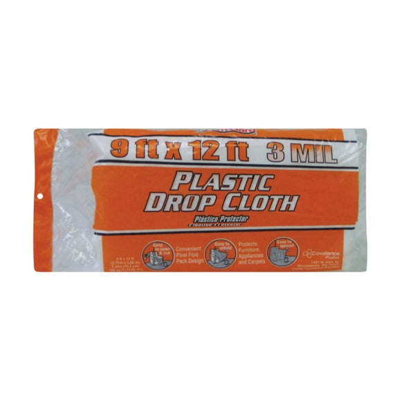 Drop Cloth Berry Plastics 9 x 12 pies (2,74 x 3,66 m) 3 mil