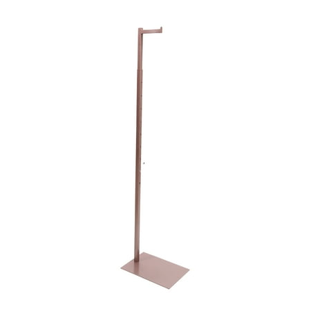 SSWBasics Adjustable Rose Gold Costumer Stand – Single Arm Clothes Rack - Retail Clothing and Garment Display Stand – Ideal For Showcasing Hanging Items In Thrift Shops Boutiques and Retail Stores