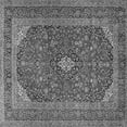 thumbnail image 1 of Ahgly Company Indoor Square Medallion Gray Traditional Area Rugs, 6' Square, 1 of 1