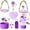 Deep Purple, variant on 9pcs Accessories Set for Stanley Cup, Including Bottle Handle Strap, Straw Covers, Boot, Keychains, Lip Balm Sleeve and Mini Handle Charm, Fits 20/30/40 oz Stanley Tumblers(pink)