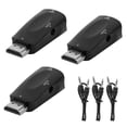 thumbnail image 1 of 3 Sets HDMI Male to VGA Female Converter 1080P Video Adapter with Audio Output Cable, 1 of 10