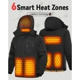 thumbnail image 4 of Heated Jacket for Men, Graphene Lightweight Heating Jackets with Battery Pack 12V Fast Charge 18400mAh Waterproof Windproof, Winter Outdoor Soft Shell Electric Heating Coat, 4 of 5