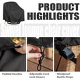 thumbnail image 3 of 2pcs Outdoor Swivel Lounge Chair Cover, Lawn Patio Chairs, Waterproof Heavy Duty Patio Rocking Chair Covers for Outdoor Furniture,, 3 of 7