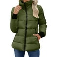 thumbnail image 4 of Bovxnpu Winter Coats for Women, Women's Lightweight Long-Sleeve Waterproof Puffer Jacket Warm Winter Clothing, 4 of 8