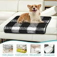 thumbnail image 6 of RMDQTR 2Pack Set of Medium and Large Pet Potty Pads Reusable Ultra-Absorbent Pet Training Pads Leak-Proof Pet Pads Black White Plaid, 6 of 7