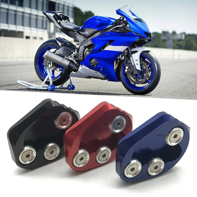 Motorcycle Support Stand Side Kickstand Pad Anti-slip Plate