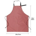 thumbnail image 5 of Lsque Stripes Red White Waterproof Apron Chef Aprons for Men Heavy Duty Chemical Work Apron Extra Long Grilling Aprons with Adjustable Bib Apron, 5 of 9