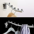 thumbnail image 4 of Billuyoard Colgador de ropa de montaje en pared de acero inoxidable, 2 pack/lote, para armario, baño, colgador de ropa montado en la pared Almacenamiento y organización del hogar 28cm, 4 of 6