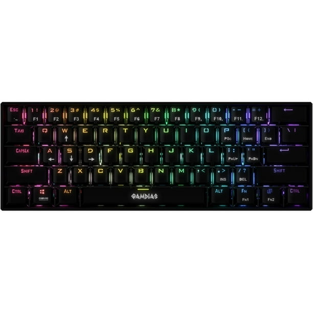 Teclado Gamer Mecanico GAMDIAS HERMES E3 RGB Switch Blue negro Gamdias NA