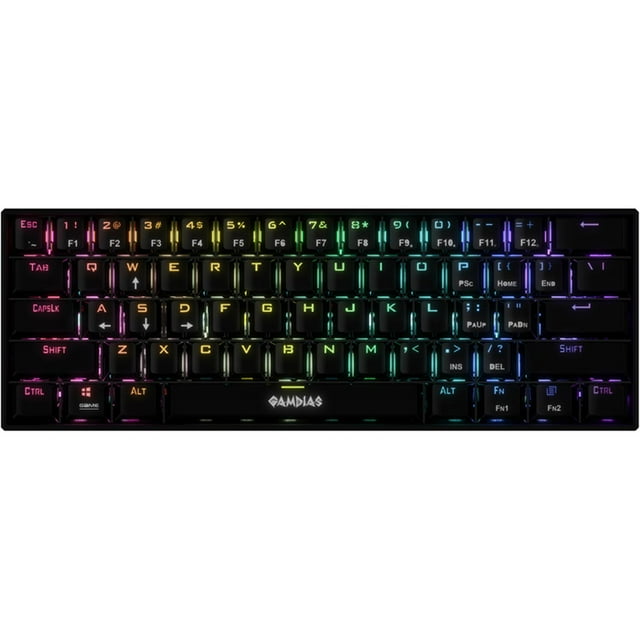 Teclado Gamer Mecanico GAMDIAS HERMES E3 RGB Switch Blue negro Gamdias NA