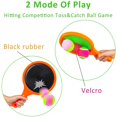 thumbnail image 5 of Orange Paddle Catch Ball Raqueta Set Deporte Juego Juguetes Toss Set Disc Paddle Tennis Game Sucker Sincero Hogar, 5 of 5