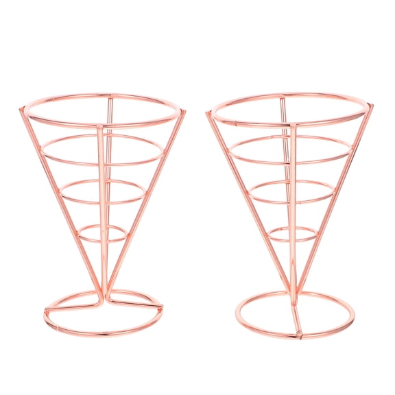 Fried Chicken Holder,6 Pcs French Fries Stands Cone Basket Fry Holders Snack Fried Chicken Display Racks