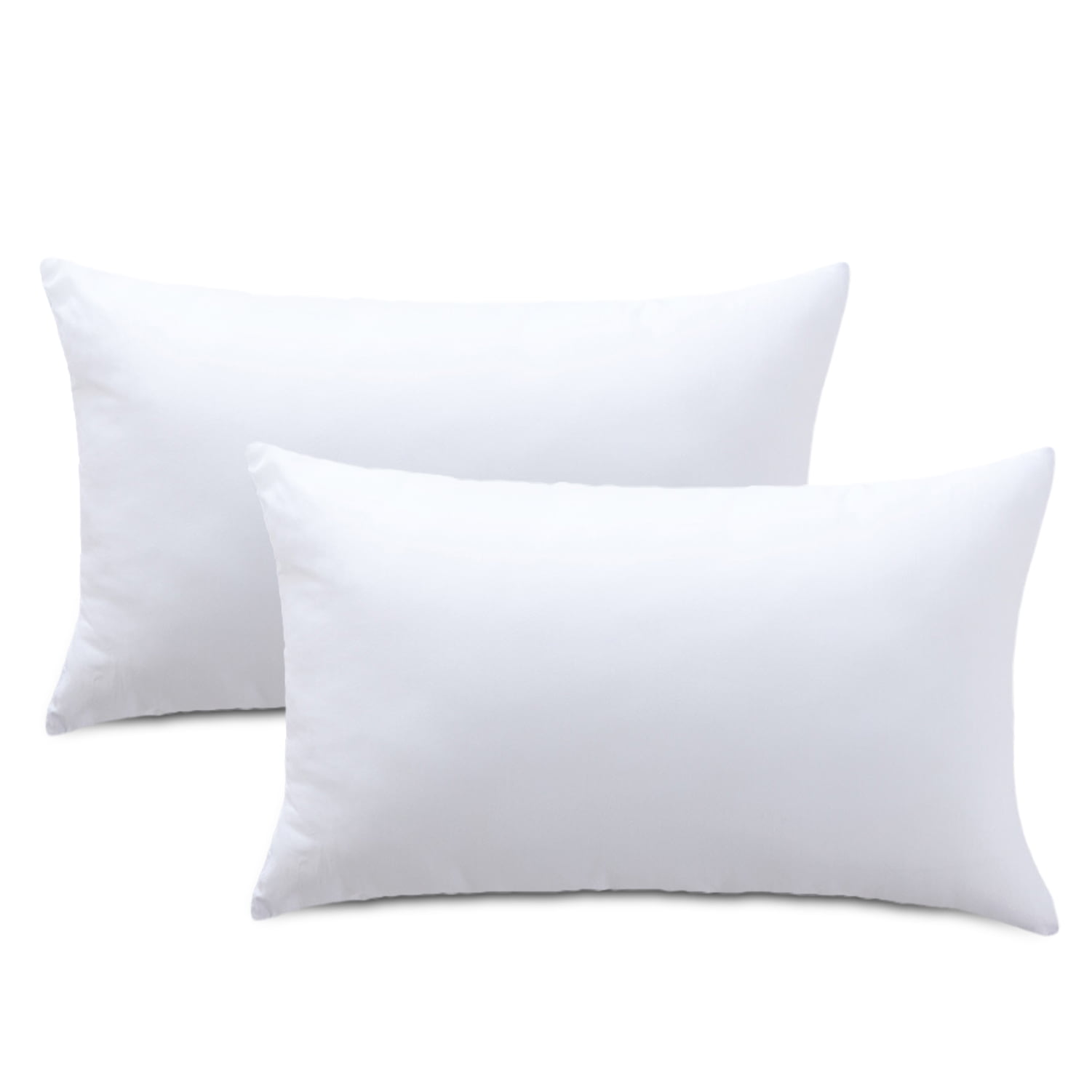 Emolli 12 x 20 Pillow Inserts Set of 2 Throw Pillow Inserts Premium Stuffer Down Alternative,Super Soft Microfiber Filled Decorative Pillow Cushion