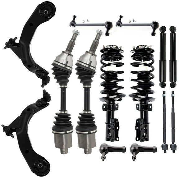 Complete Front Rear Struts Coil Spring Assembly Compatible For 2005 - 2010 for Chevrolet for Cobalt, 2007 2008 2009 for Pontiac for G5 172179L 172179R 45779 K620301 Replacement Shock Absorbers cciyu