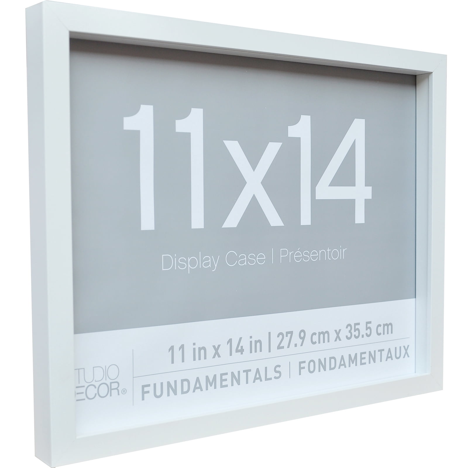 2 Pack Fundamentals 11" x 14" White Shadow Boxes by Studio Decor