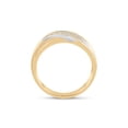 thumbnail image 3 of 10kt Yellow Gold Mens Round Diamond Wedding Band Ring 1/4 Cttw, 3 of 4