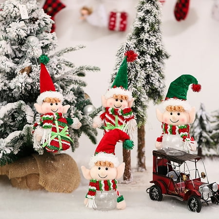 

Cheers.US 2Pcs Christmas Candy Jar Hanging Decorations Creative Christmas Gnome Dolls Candy Box Christmas Tree Hanging Decorations Pendants That Can be Given as Gifts