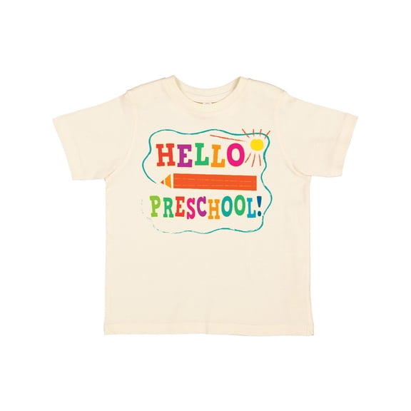 Inktastic Hello Preschool 1st Day of School Boys or Girls Toddler T-Shirt