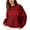 Red, variant on Fiaer Merry Womens Sweater Christmas Oversized Crew Neck Knitted Pullover Long Sleeve Loose Fit Trendy Warm Casual Xmas Tops White XL