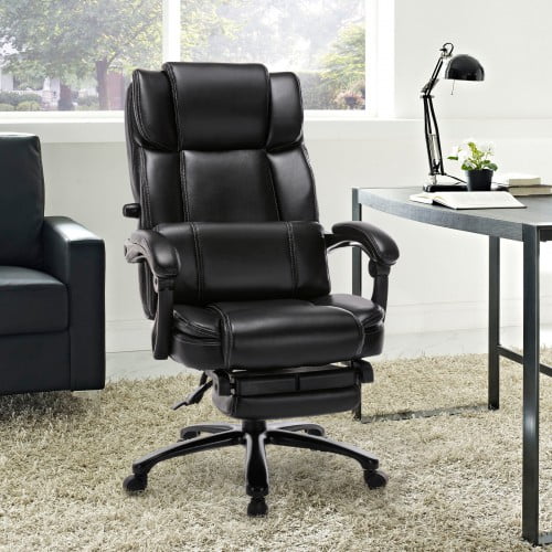 Big and Tall Reclining Office Chair - High Back Executive Computer Desk