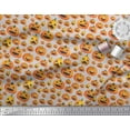 thumbnail image 3 of Soimoi Poly Georgette Fabric Pumpkin Halloween Decor Fabric Printed Yard 42 Inch Wide, 3 of 3