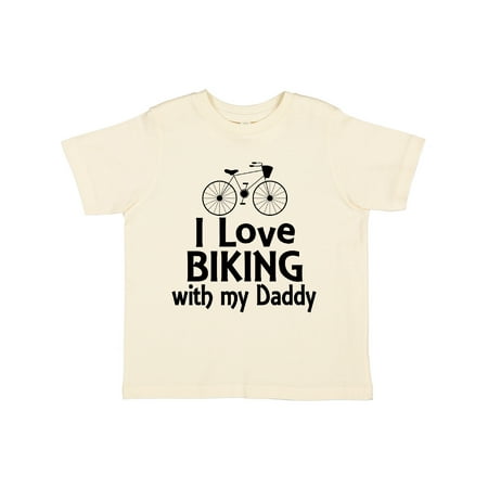 

Inktastic I Love Biking with Daddy Gift Toddler Boy or Toddler Girl T-Shirt