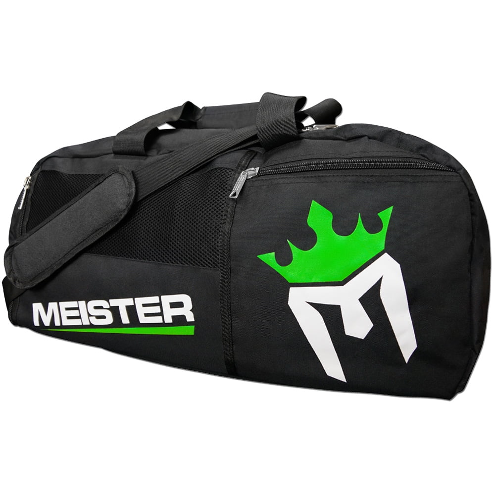 Black Sports MMA Duffle CARRY-ALL LARGE GYM BAG MEISTER CONVERTIBLE BACKPACK 
