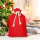 thumbnail image 2 of Saco grande de Santa, Bolsas de lona de Navidad con cuerda de dibujo, Bolsa de Santa Resuable para regalos de Navidad (Rojo), 2 of 4