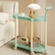 thumbnail image 5 of pstuiky Estantería móvil de plástico de varios niveles, gran capacidad, con ruedas, ideal para sala de estar, dormitorio, baño o cocina., 5 of 6