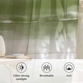 thumbnail image 6 of Sage Green Ombre Semi Sheer Curtains Drapes for Living Room, Bedroom, French Doors Window 96 Inches Long, Modern Abstract Art Farmhouse Rod Pocket Chiffon Curtain Drapery Voile Draperies Panel, 6 of 8