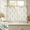 Blue Green-36"W x 36"L (Pack of 2), variant on Blue Green 36"W x 108"L (Pack of 2) Pinch Pleated Semi Sheer Faux Linen Curtain Panels