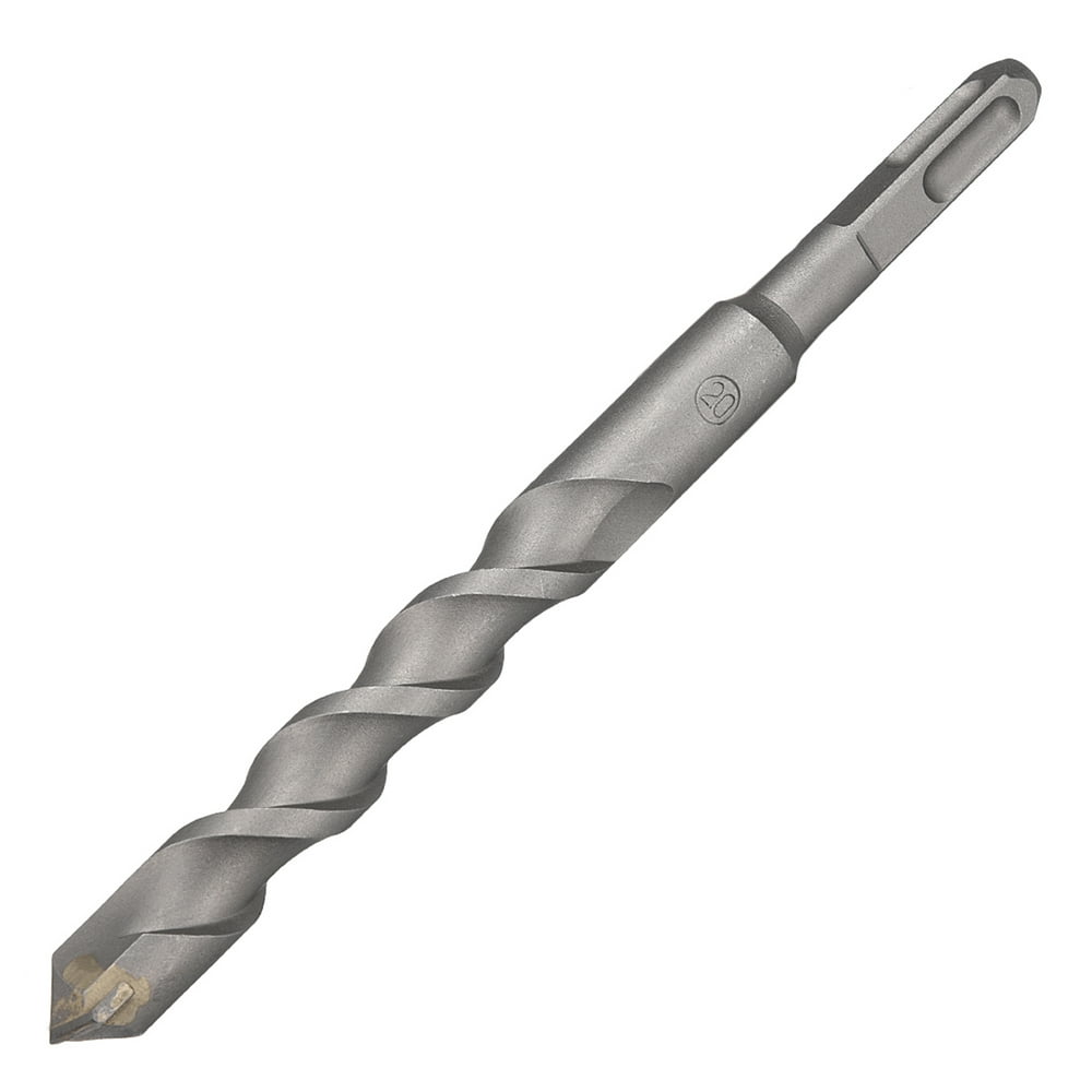 Masonry Drill Bit 20mm x 200mm Carbide Tip Rotary Hammer Bit 9mm Spuare Shank for SDS X4 Impact