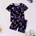 thumbnail image 3 of WIBACKER 2-Piece Summer Pajamas for Kids Boys Game Console Short Sleeves Tee and Shorts Toddler Cool PJs Set Size 3-12Y, 3 of 11