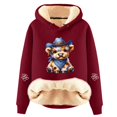 thumbnail image 4 of NinXxx Women's Cow Print Hoodie Soft Cozy Pullover Winter Sweatshirt XXXL, 4 of 4
