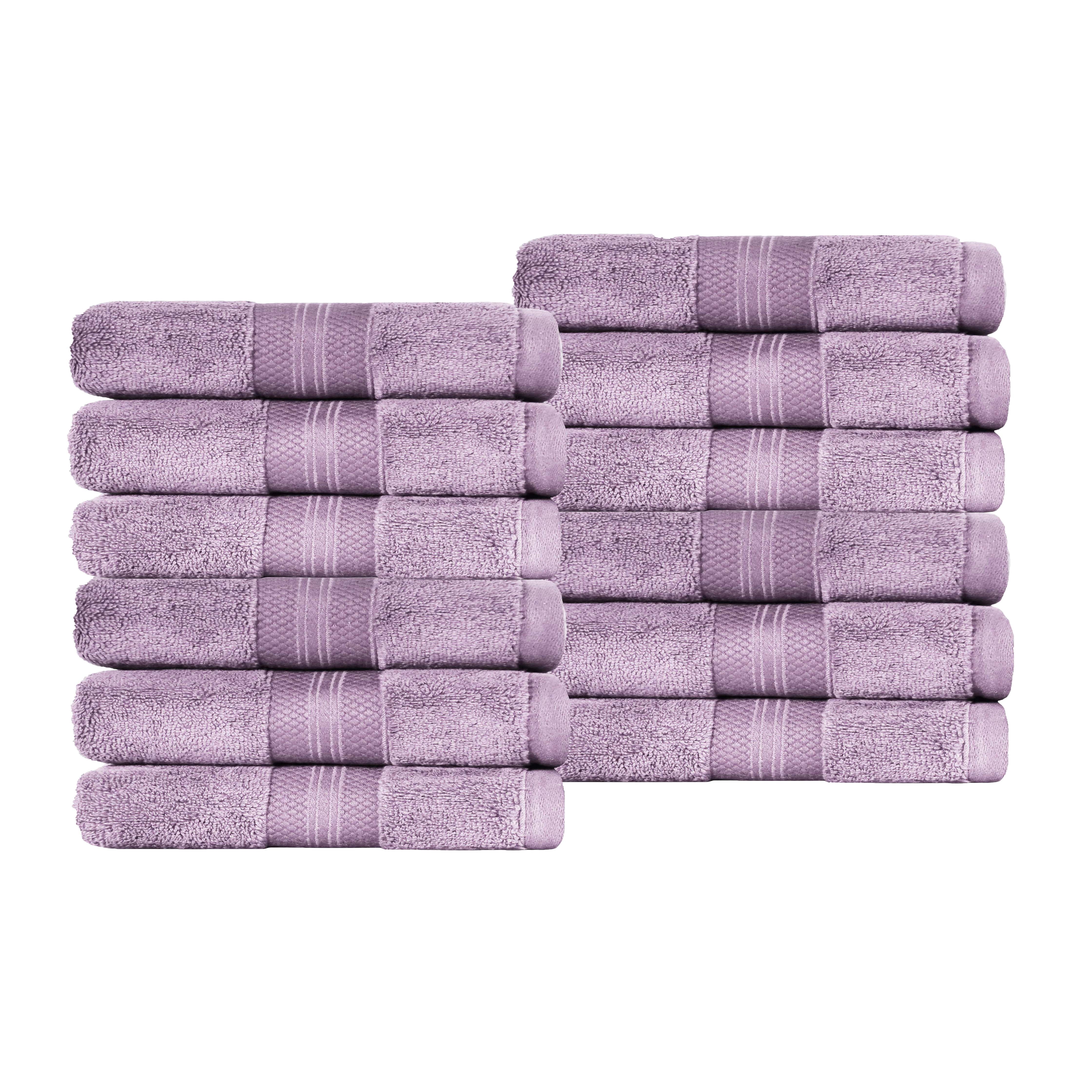 BNM Turkish Cotton Heavyweight Face Towel Set, Wisteria