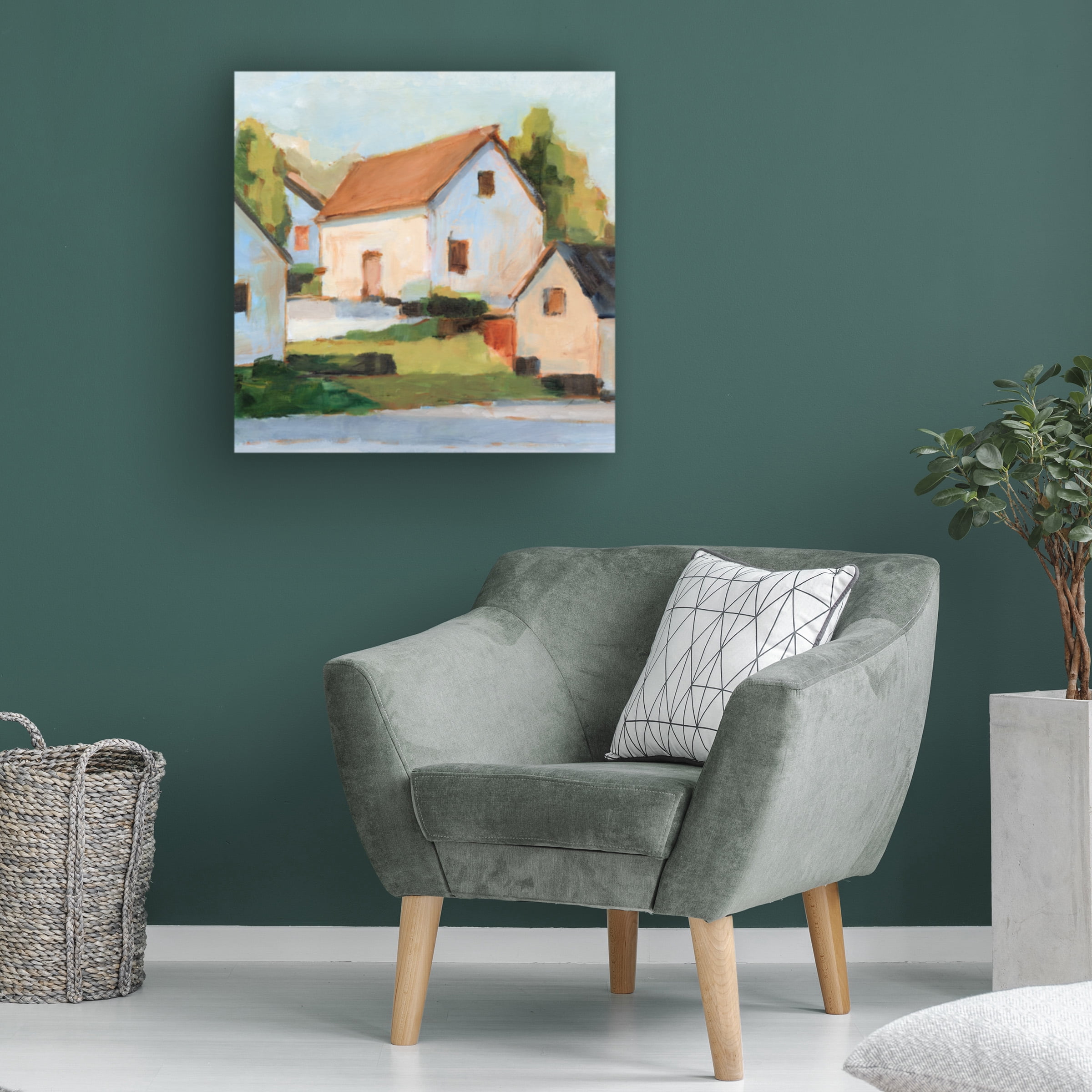 Ethan Harper 'European Farmhouses I' Canvas Art