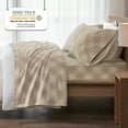 thumbnail image 7 of Regency Heights Cal King Size Cotton Flannel Sheet Set, 4-Piece Flannel Bed Sheets Cal King, 100% Cotton Bed Sheets Set with Deep Pocket, Tan Plaid, 7 of 7