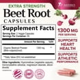 thumbnail image 3 of Organic Beet Root - 1300mg per Serving - Extra Strength Organic Beetroot Powder Supplement - Supports Nitric Oxide Production, Heart Health & Natural Energy - Bottled in USA - 120 Veggie Capsules, 3 of 10