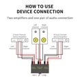 thumbnail image 4 of CIYISON Heavy Duty Metal Sound Switches 2 Inputs 1 Output for Amplifiers and Speaker, 4 of 10