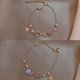 thumbnail image 3 of Charm Girl Conjunto de pulsera de estrella y luna de color dorado, moda geométrica simple para mujer, pulseras de cadena de aleación elegantes populares, joyería, juego de 4 piezas, 3 of 5