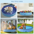 thumbnail image 2 of DakotaChin Pet Dog Pool, Foldable Hard Plastic Outdoor Dog Pool Pet Bath Pool, Portable Tub Kiddie Pool for Kids Pet Puppy Swimming Pool(63" x 11.8"), 2 of 7