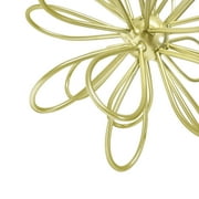 (4 pack) Mainstays 6in x 6in Contemporary Metal Floral Tabletop Orb, Gold
