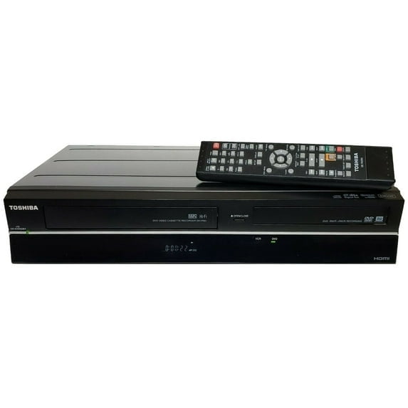 Restored Toshiba DKVR60 DVD/VCR Combo Recorder w/ Original Remote, & Manual, HDMI Cable (Like New) (Refurbished)