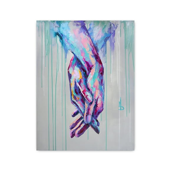 Cuadro decorativo moderno Maxigráfica Shop Apoyo Manos Entrelazadas Cuadro Abstracto Manos