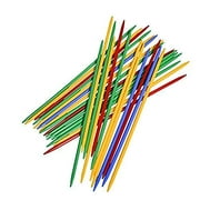 Point Games Giant Pick Up Sticks Game in Lucite Storage Can, 9 3/4" Long, Great Fun Game for All Ages.