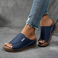 thumbnail image 5 of Dakaela Orthopedic Wedge Sandals for Women 2025 Breathable Summer Platform Slip on Walking Slippers, 5 of 9