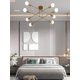 thumbnail image 4 of 1pc 80cm 8-Light Sputnik Chandelier Modern E27 Base Ceiling Light For Bedroom Living Room Dining Room Cafe Study Kitchen, 4 of 5