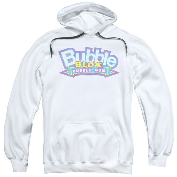 Dubble Bubble Bubble Blox Adult Pullover Hoodie Sweatshirt White