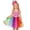 r-631Multicolour227, variant on MEZZALL Dresses Rainbow Candy Girls Dress Party Performance Tutu Skirt With For Children Lovely Short Sleeve Crew Neck Solid Color Sundress